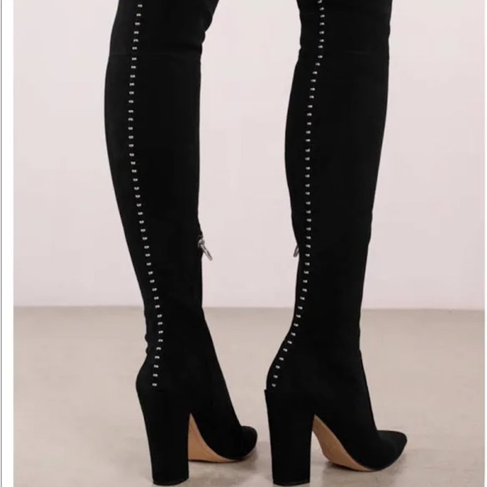 Dolce vita “Emmy” knee high suede studded boot